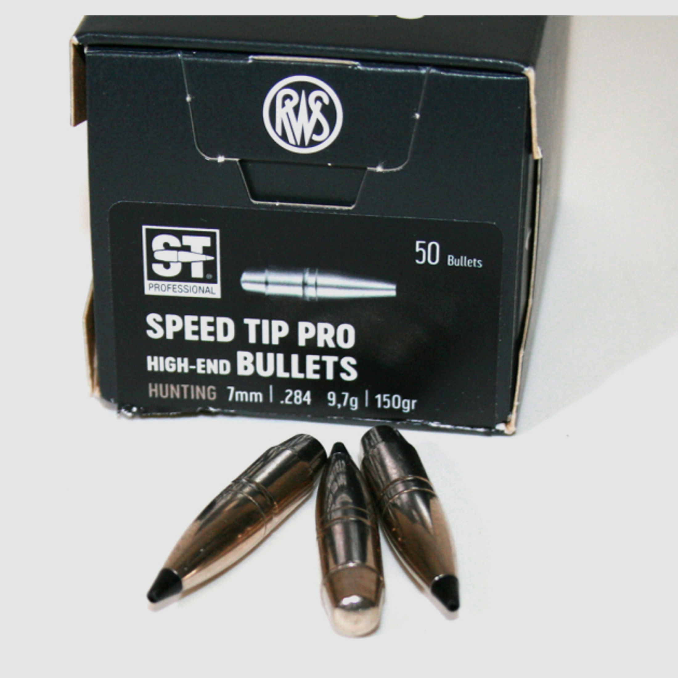 50 Stück NEUE RWS Geschosse - Speed Tip Professional NEU! 7MM .284 - 9,7g / 150gr | hohe Präzision!