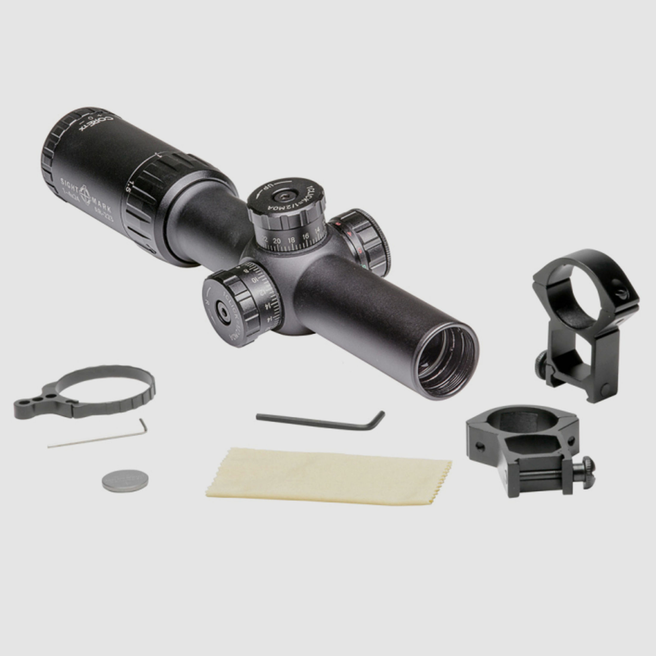 NEU Sightmark Core TX 1-4 x 24AR-223 BDC Riflescope SET Zielfernrohr ZF 30 mm 1  4 Beleuchtet .223