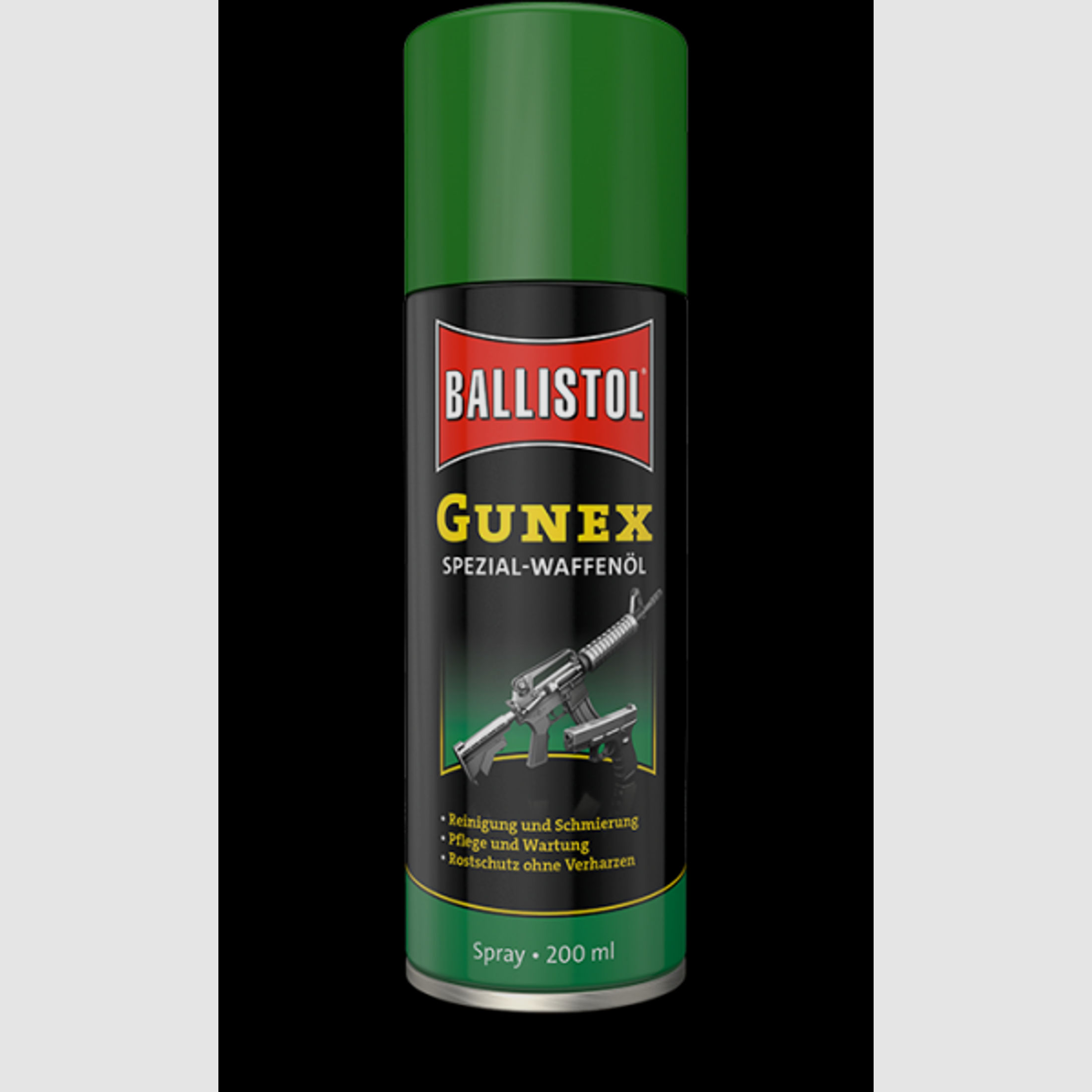 Ballistol GUNEX Waffenöl Spray 200ml #22200 | Waffentuning/pflege von 50 bis 100°C. Silikonfrei