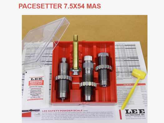 LEE 3-Die-Pacesetter Langwaffen Matrizensatz-SET Full-Length | 7,65 ARGENTINE MAUSER 7,65x53 #90732