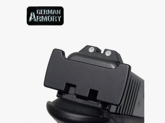 Glock Pistolen Abschlussplatte Backplate Endplate mit Ladehebel Tuning Gen. 1-5 17 19 20 21 22 33