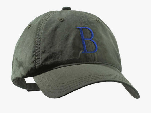 -40% BERETTA Kappe "THE BIG B" | Schildmütze Baseball Cap Haube | Blaues B Stickloge - grüne Kappe