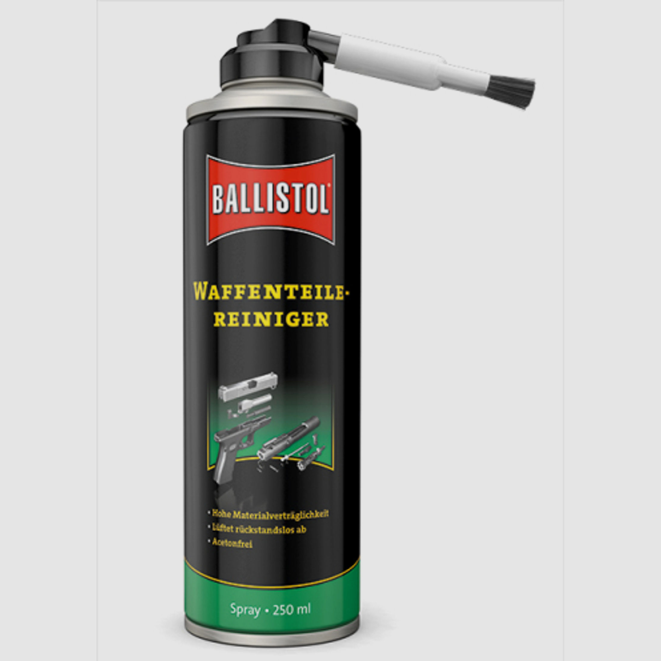 Ballistol WaffenTeileReiniger 250ml Spray #23752 | Reinigen Entfetten Materialschonend mit Pinsel !