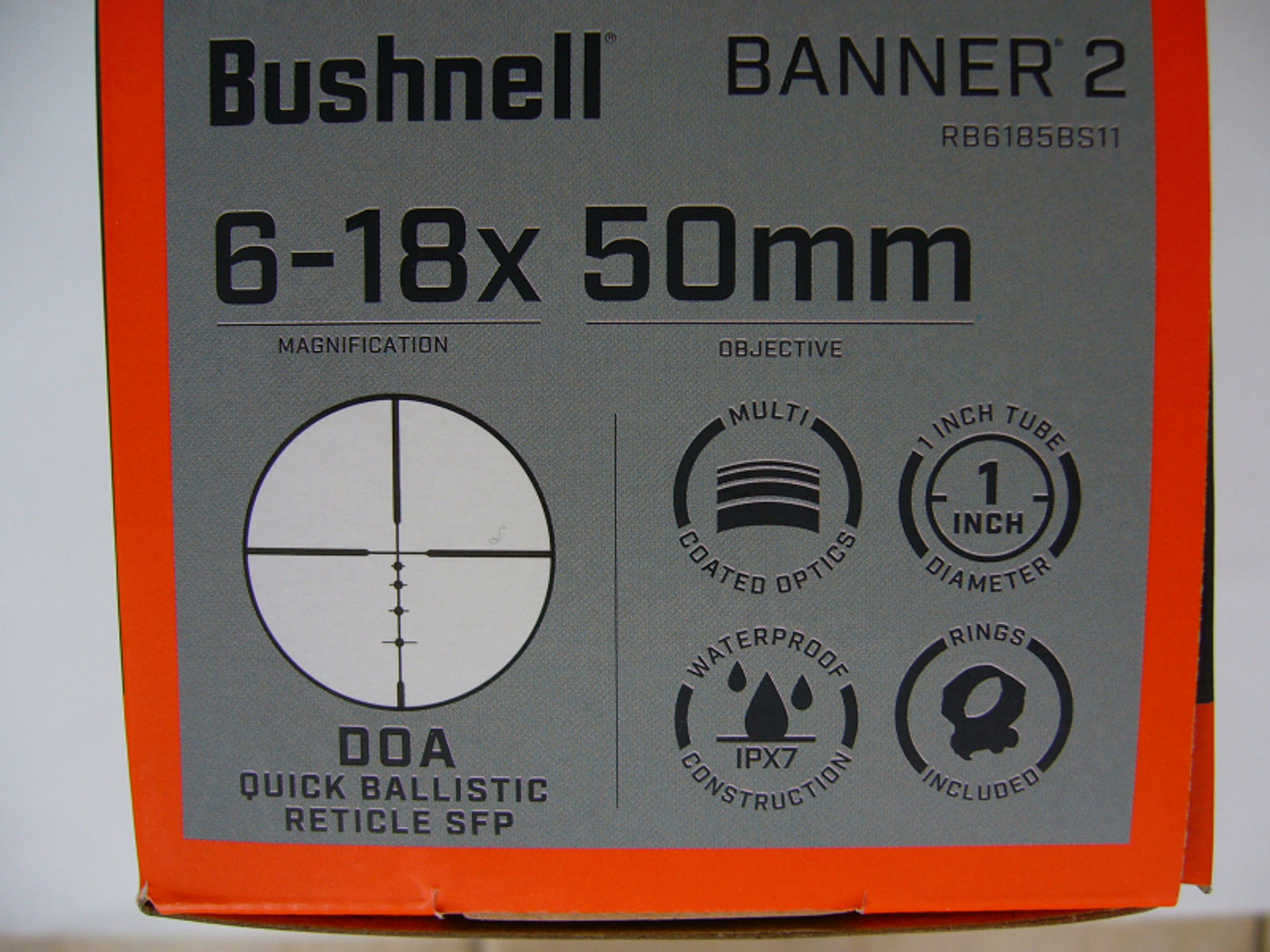 Bushnell Banner 2 Zielfernrohr 6-18x50 DOA QBR. Eine erstaunliche Leistung für kleines Geld.