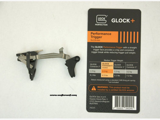 GLOCK Performance Abzug Trigger Glock Gen. 4 & 5 für KK & .40S&W & .357SIG & 9mm Pistolen
