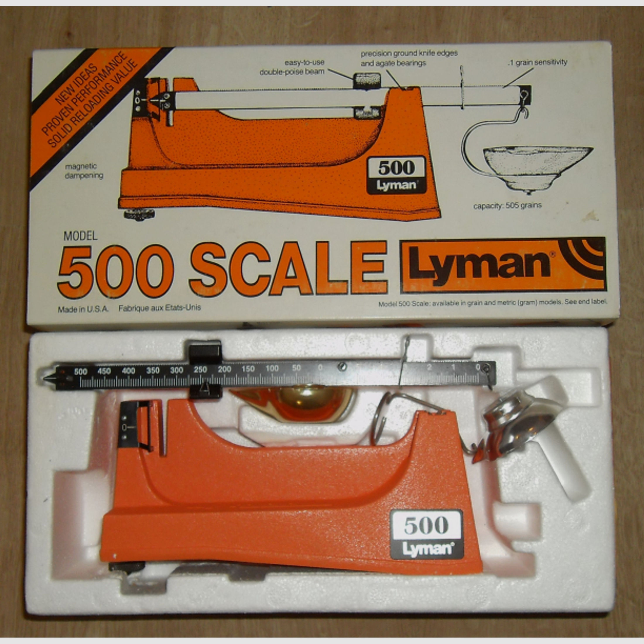 NEUE Lyman Pulverwaage 500 Scale Powder Scale #7752202