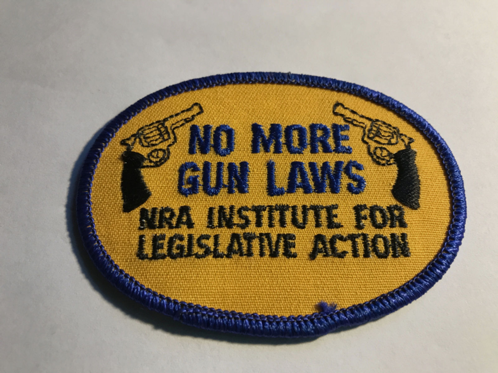 Aufnäher National Rifle Association, No more Gun Laws