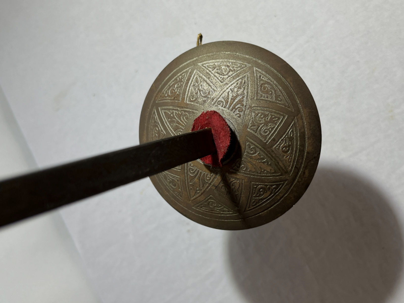 Antiker Alter Spanischer Deko Degen Metall mit Muster Säbel Dolch