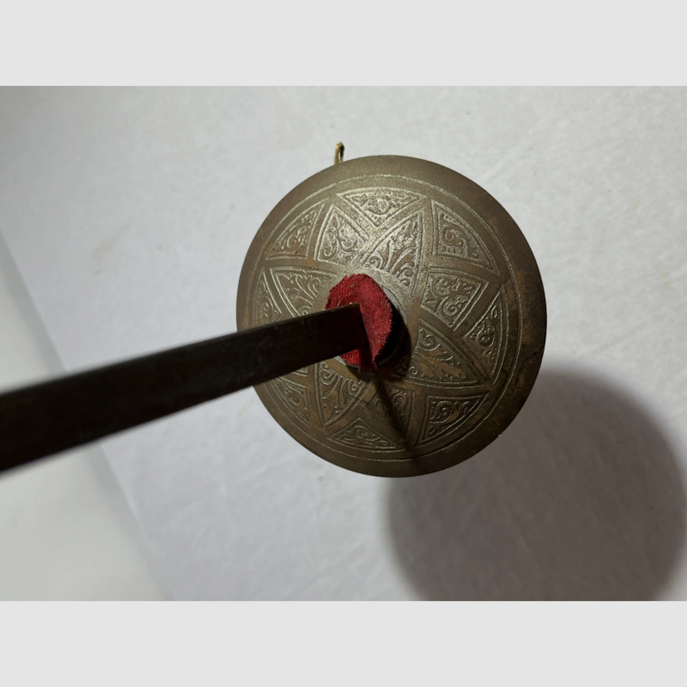 Antiker Alter Spanischer Deko Degen Metall mit Muster Säbel Dolch