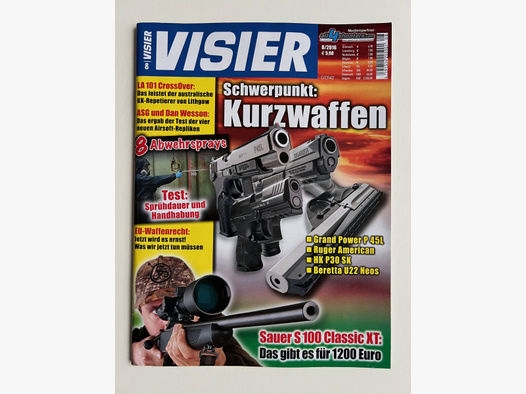 Magazin VISIER mit einem Spezial-Bericht: Die ERMA EGR 66X in Stainless