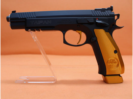 Ha.Pistole 9mmLuger Frankonia CZ75 Taipan Orange Pro Tuning 6"/152mm Lauf/ Sportvisierung