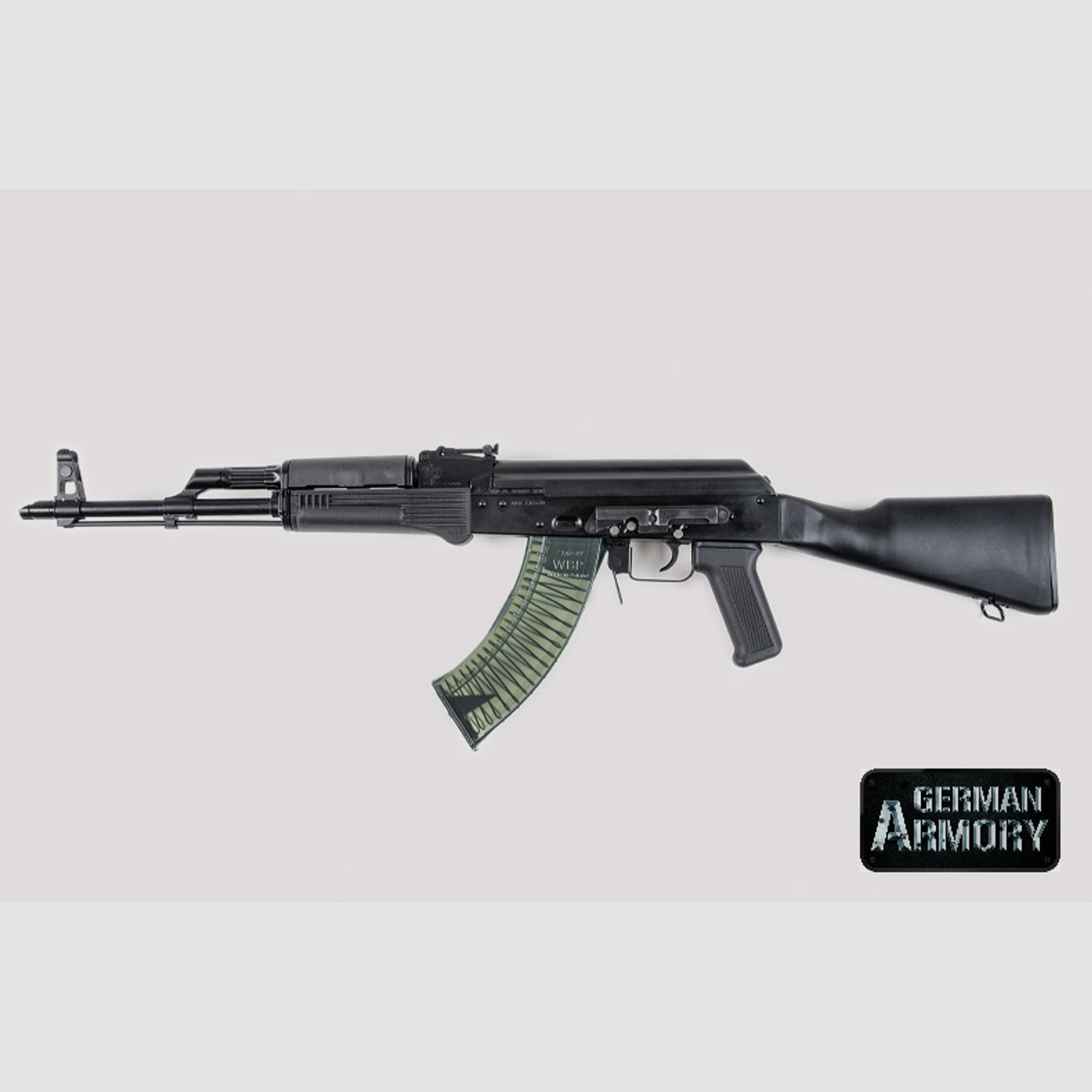 WBP Schaftset Polymer schwarz AK-103 AKM 47 74 Cugir Saiga Vepr Schulterstütze Handschutz komplett