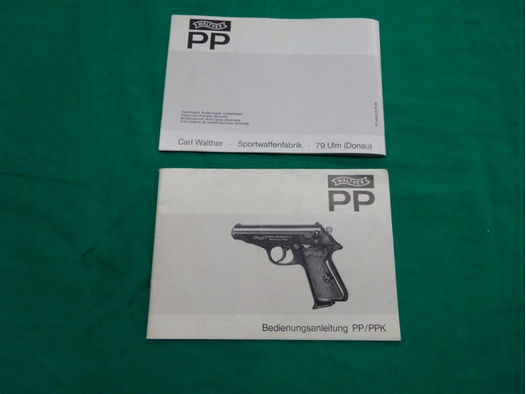 Original Bedienungsanleitung für Walther PP/PPK