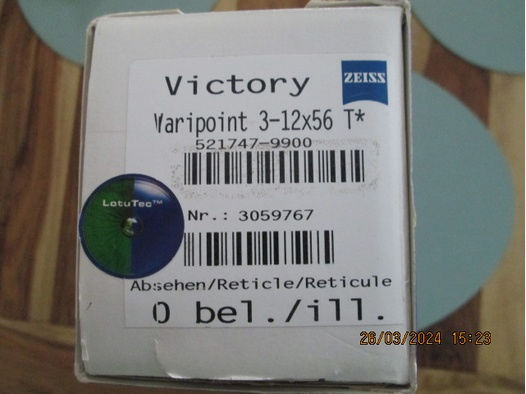 *** Zeiss Victory Varipoint M 3-12x56 T* - Abs.0 / 2.BE - neuesten Serie - (TOP - SELTEN) ***
