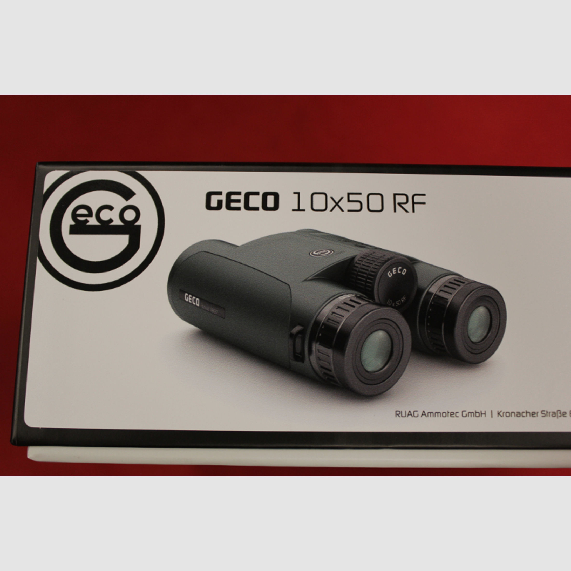 GECO Fernglas 10x50 RF Grün (mit Entfernungsmesser) Sonderpreis !!!