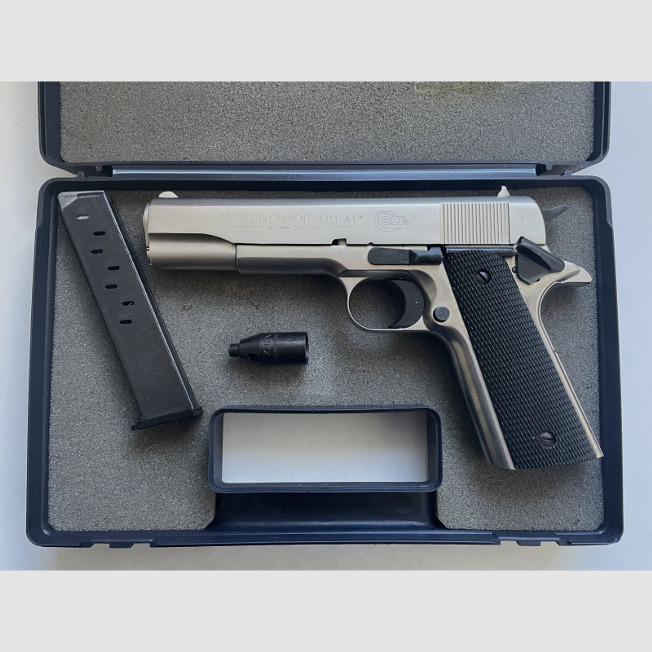 Colt Government 1911 A1 9mm PAK nickel