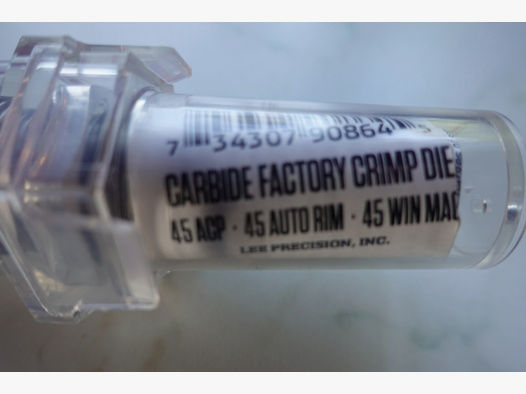 Lee Carbide Factory Crimp Die .45ACP .45AR .45Win Mag
