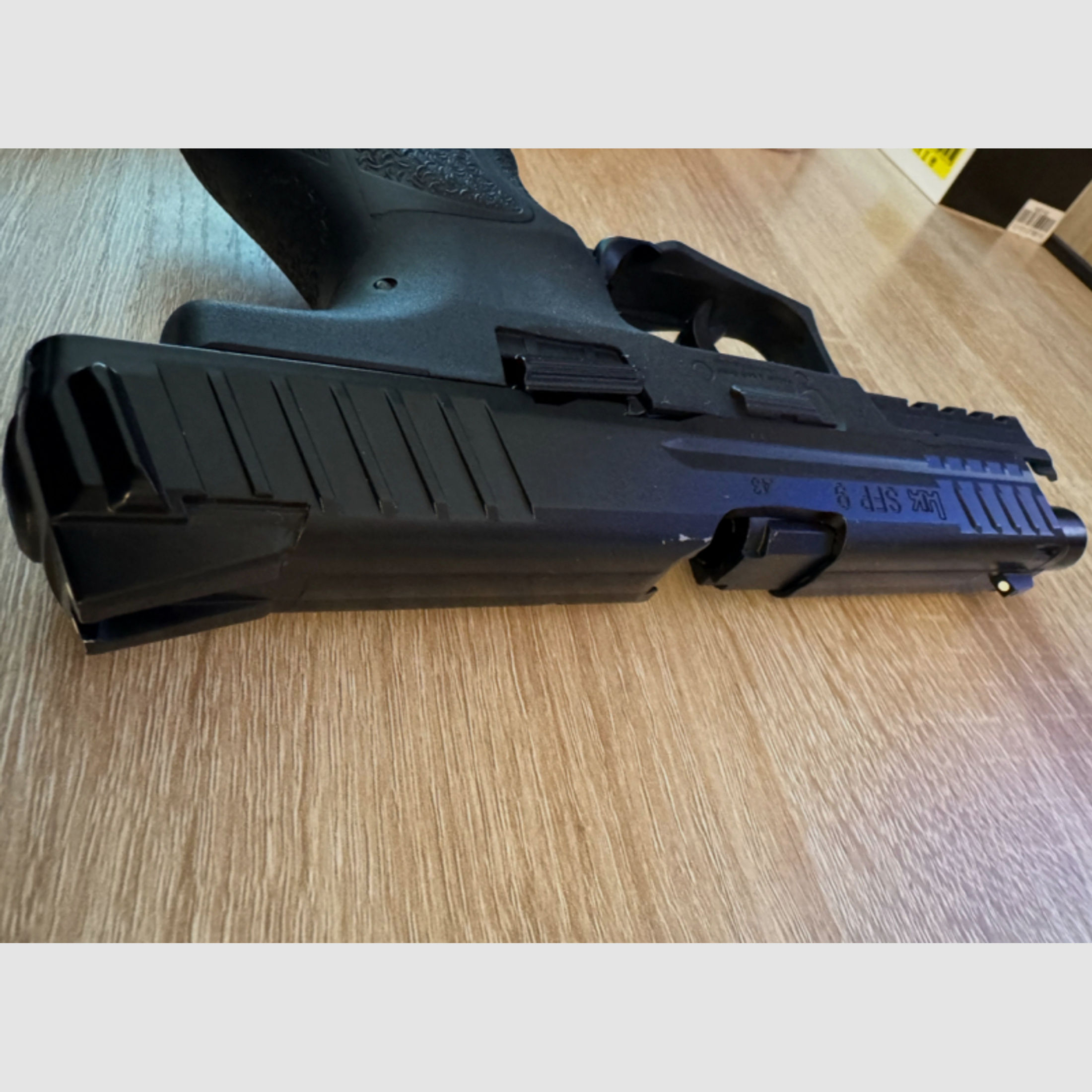 Umarex Heckler & Koch T4E SFP9 Ram Pistole Kaliber .43, schwarz, neuwertig