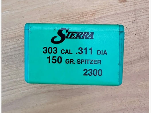 Sierra Geschosse 303 Cal. .311 150gr. Spitzer (100St.)