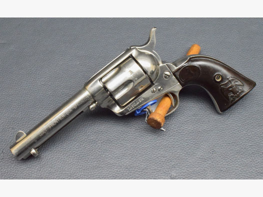 Original Colt SAA 1873, 1st gen . Werksvernickelt, 44-40 WCF BJ1894