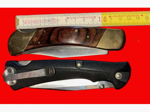 zwei Taschenmesser Messer Handmesser - BUCK + CJH -