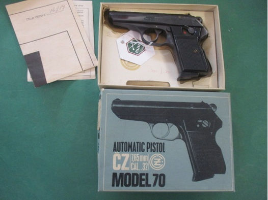 Sebstladepistole CZ M 70 . Kal. 7,65 Br , keine Walther