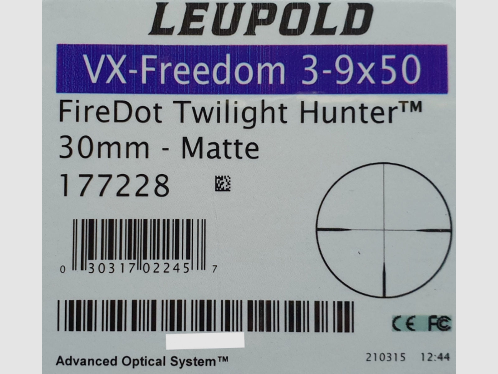 Neuware vom Fachhandel - Zielfernrohr Leupold VX-Freedom 3-9x50 Absehen 4 Leuchtpunkt (ID-177228)