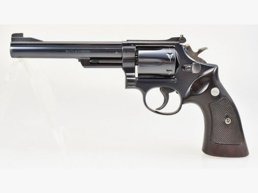 SMITH & WESSON Revolver Mod. 19 " Combat Magnum " mit 6" Lauf Kal .357 Magnum