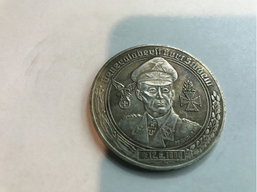 Medaille 2. Weltkrieg,Generaloberst Kurt Student