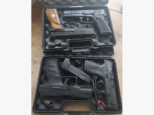 Konvolut Schreckschuss Pistolen, 2 x Browning GDPA8, Walther PPQ, M&P 9c