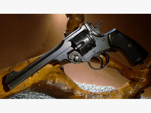 Selten ! Revolver Webley & Scott MK VI, Kaliber: .455 Webley, Nummerngleich, Super Zustand !