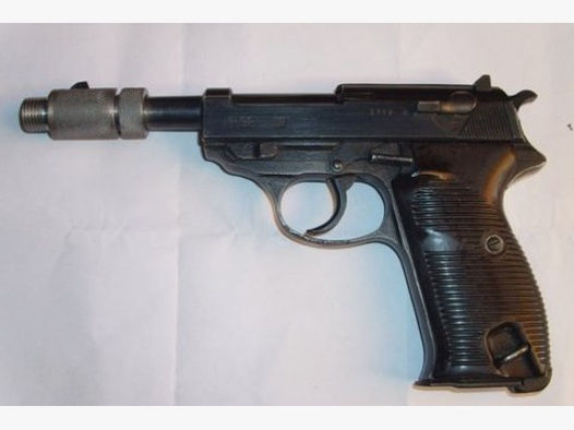 Walther P38 / P1 aufsatz für Schalldämpfergewinde (laufgewinde) selten 16X1,5 Gewinde