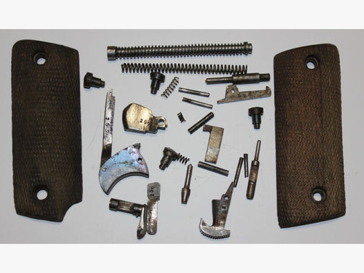 Ersatzteile Kleinteile für pistole arizmendi goenaga 1914. 7,65mm Griffschalen Teilesatz