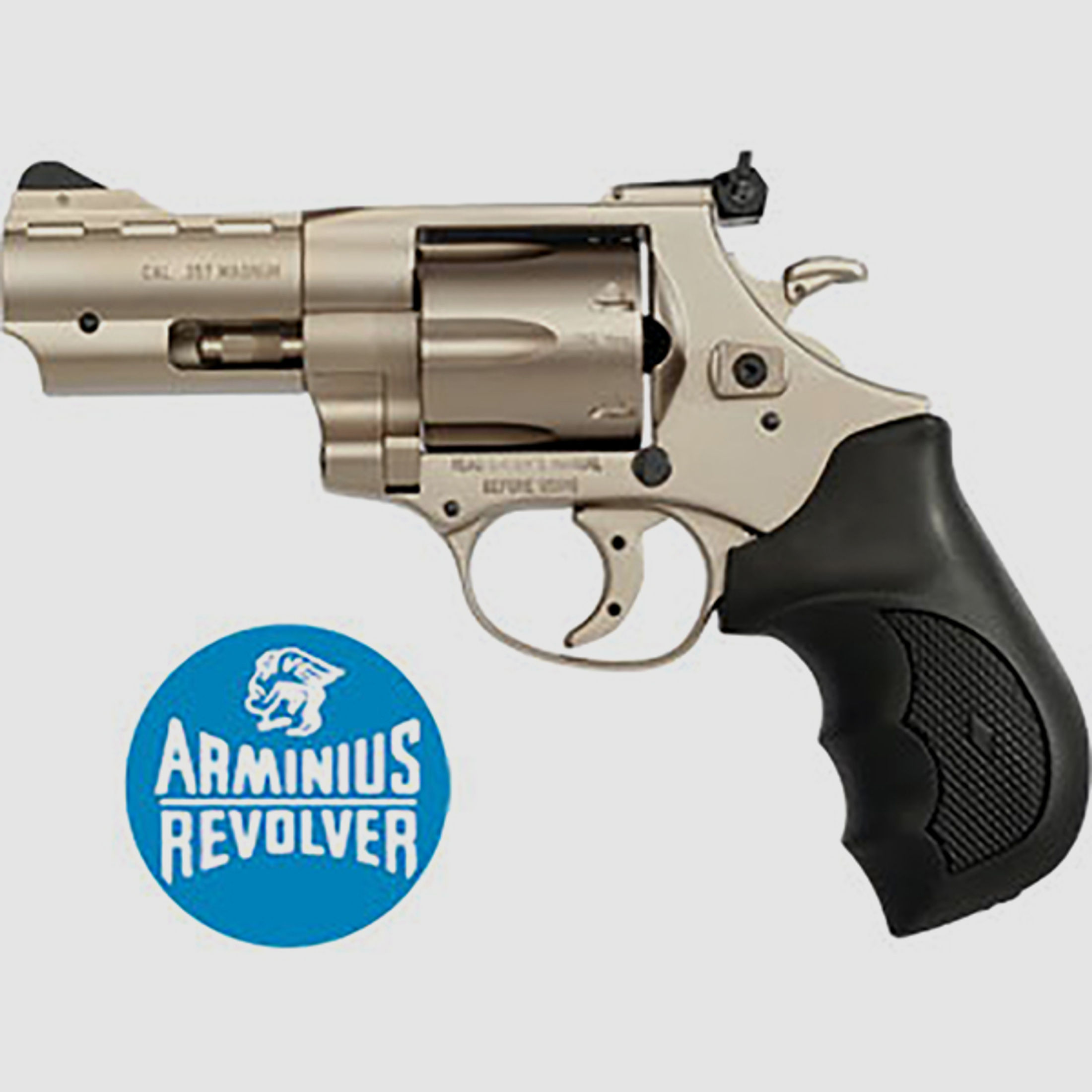 ARMINIUS REVOLVER .357 Mag. 3'' Zoll HW357 Hunter 6-Schuss STAINLESS Silber Fangschusswaffe NEU !