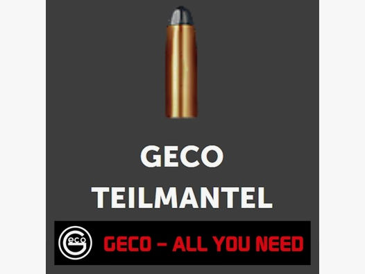 50 Stück NEUE GECO Geschosse - Teilmantel/Softpoint .243 Win. - 6,8g/105gr (#2145855)Rehwild+Mittel