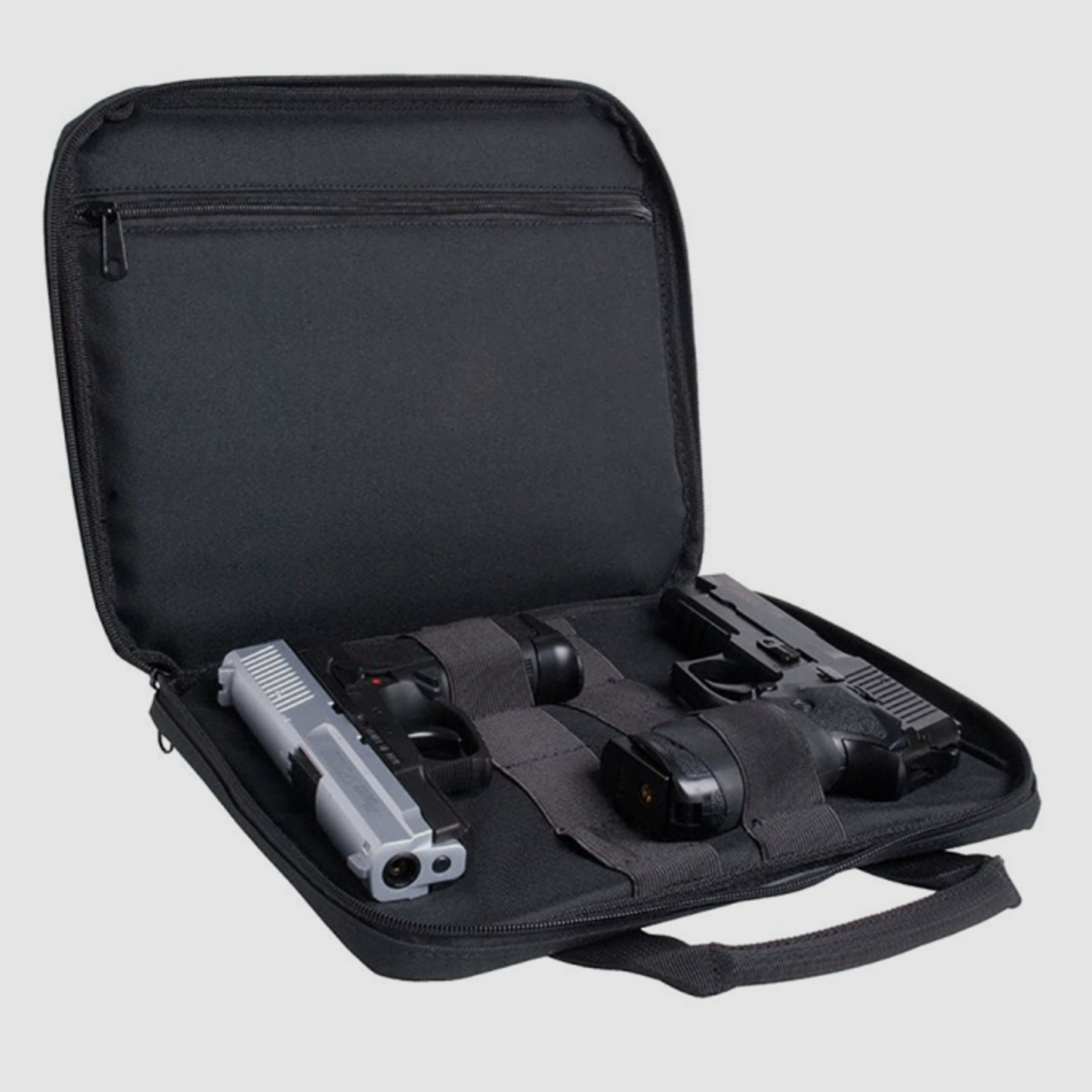 Swiss Arms Pistolentasche small / klein für zwei Pistolen, schwarz | aus robustem Nylon 32x26x4cm
