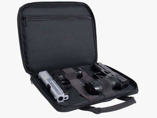 Swiss Arms Pistolentasche small / klein für zwei Pistolen, schwarz | aus robustem Nylon 32x26x4cm