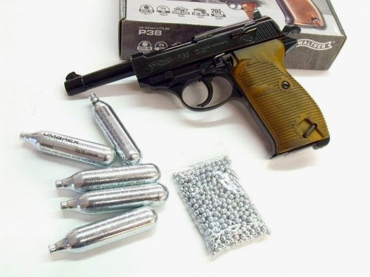 Legenden! Walther P38 * Blow Back * 4,5 mm BB´s * mit Starterpaket