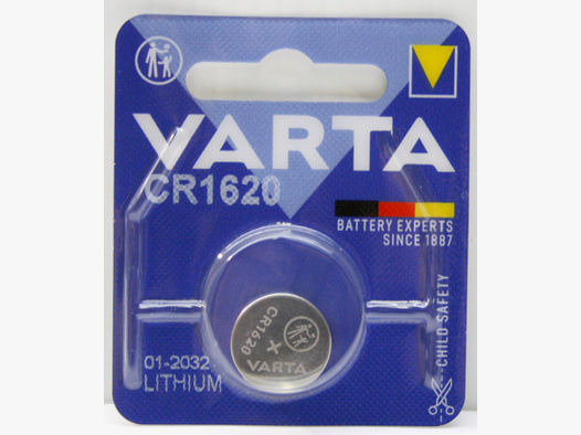 1 x VARTA CR1620 Professional Lithium Knopfzelle | Batterie für Zielfernrohre, Leuchtpunkt, etc...