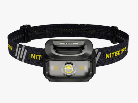 Nitecore NU35 Dual Power Stirnlampe Kopflampe | 460 Lumen + rotes Zusatzlicht 2-12 Lumen Jagd Pirsch