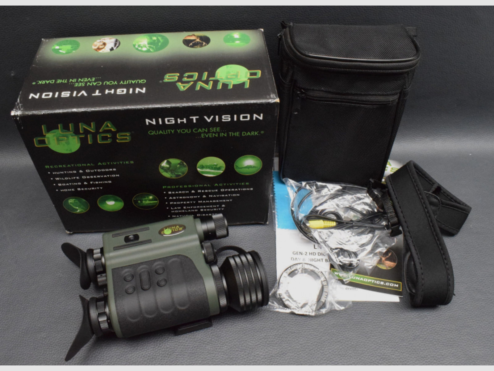 Luna Optics LN-DB60-HD Full-HD Digitales Tag/ Nachtsicht-Fernglas mit Rekorder 6x50