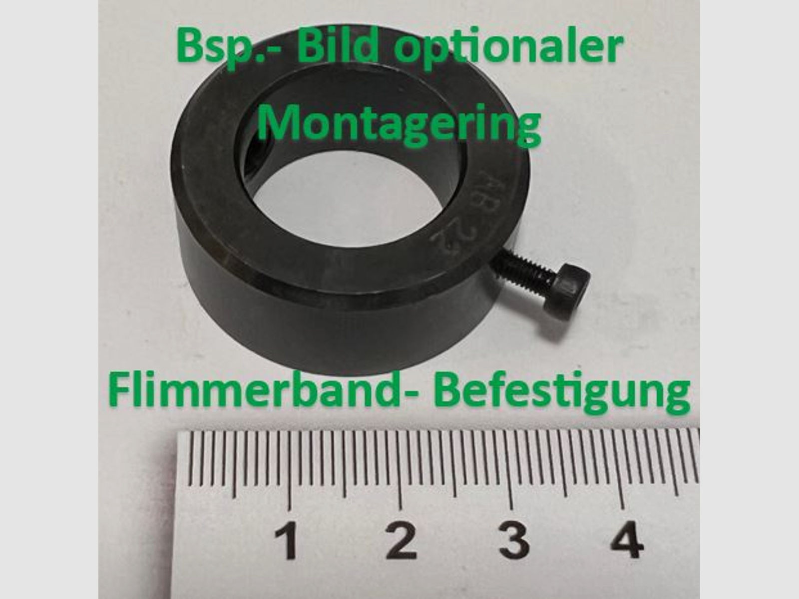 Universal Flimmerband Hitzeband Flimmerschutz Mirage - 50mm Piccatinny in Schwarz