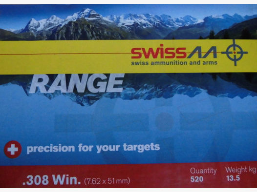Munition Swiss Precision 308win VMJ 147gr