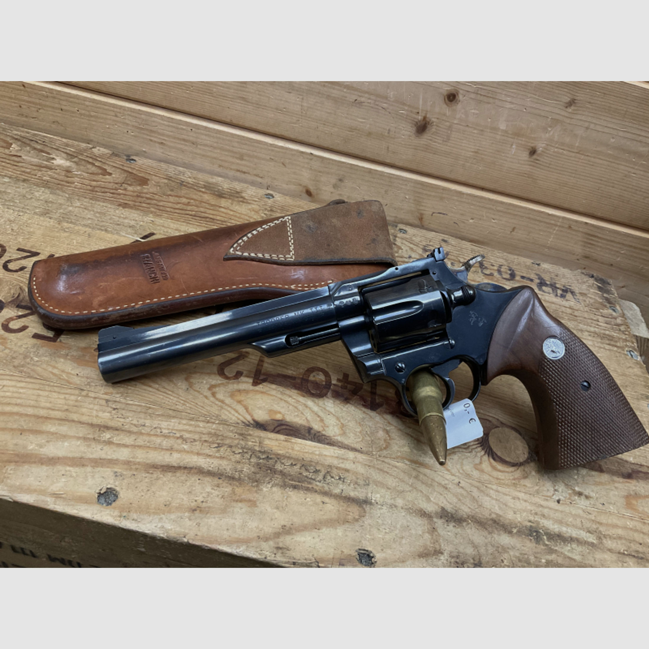 Revolver COLT Mod. TROOPER MK III, Kal..357Mag. mit Bianchi Lederholster