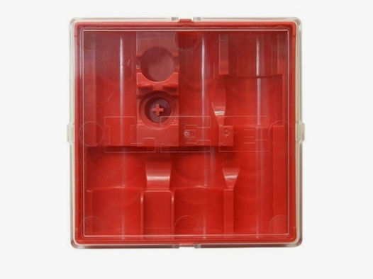 LEE #90791 3 DIE BOX RED | Aufbewahrungsbox für dreiteilige Matrizen (ohne Inhalt) z.B. Hornady RCBS
