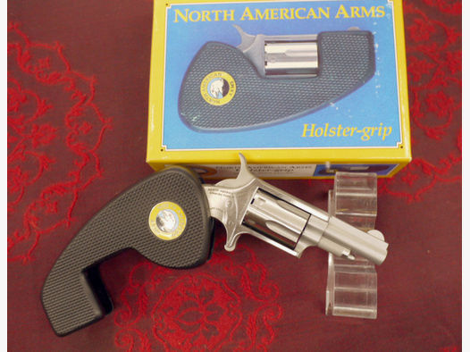 Revolver NAA North American Arms Kal.22lr mit Klappgriffholster wie Taschenrevolver nicht Derringer