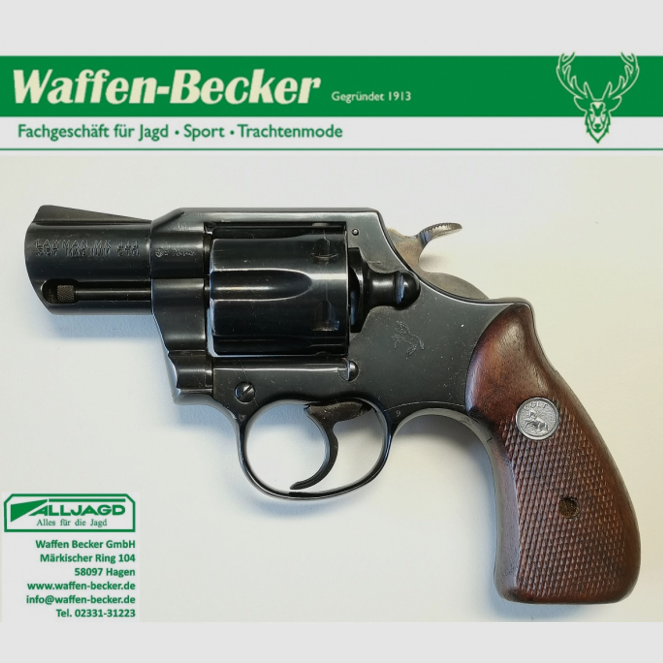 Revolver Colt Lawman MKIII Kal. .357Mag. 2,5"-Lauf -- ideale Fangschusswaffe --
