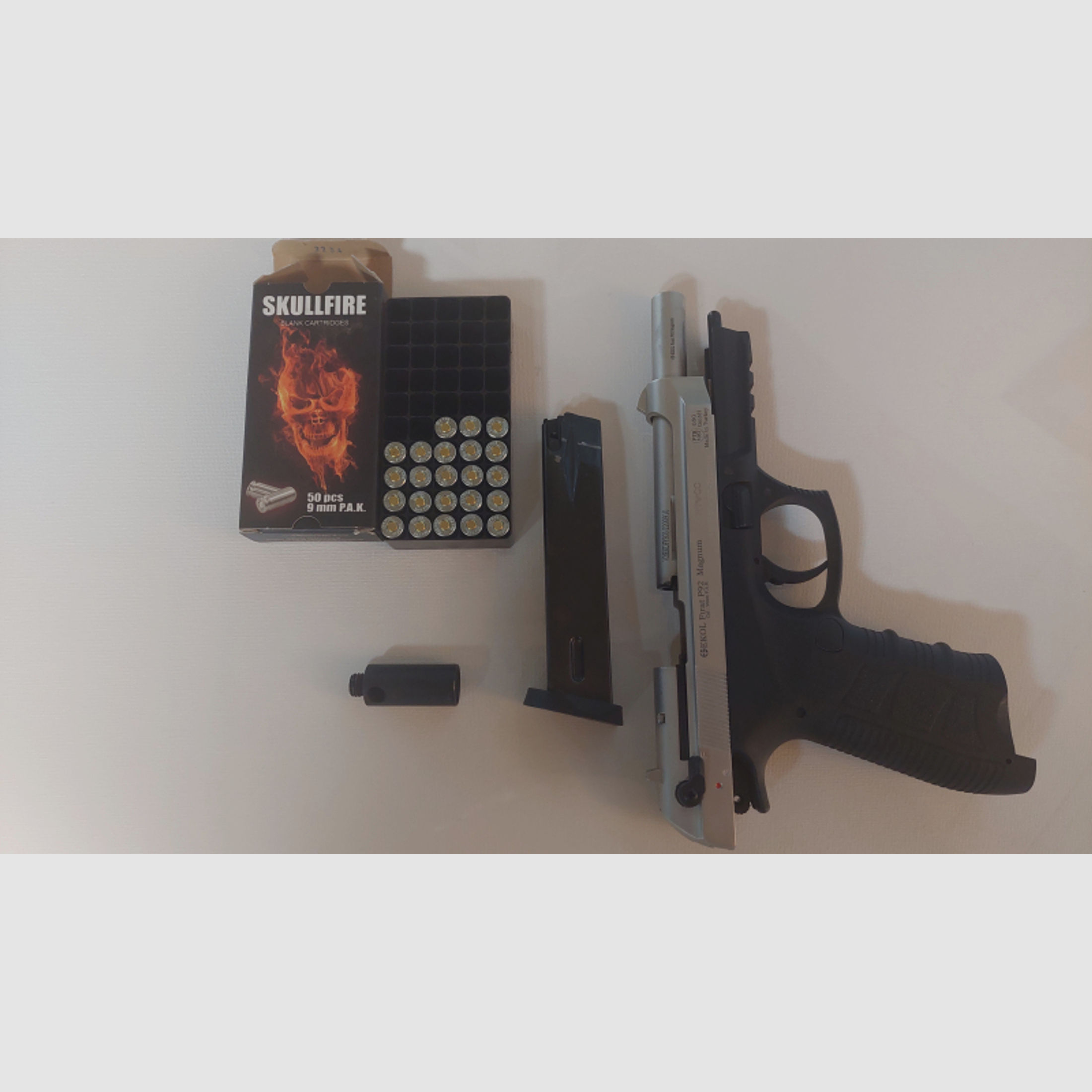 Firat P92 Magnum Nickel Signal Schreckschußpistole