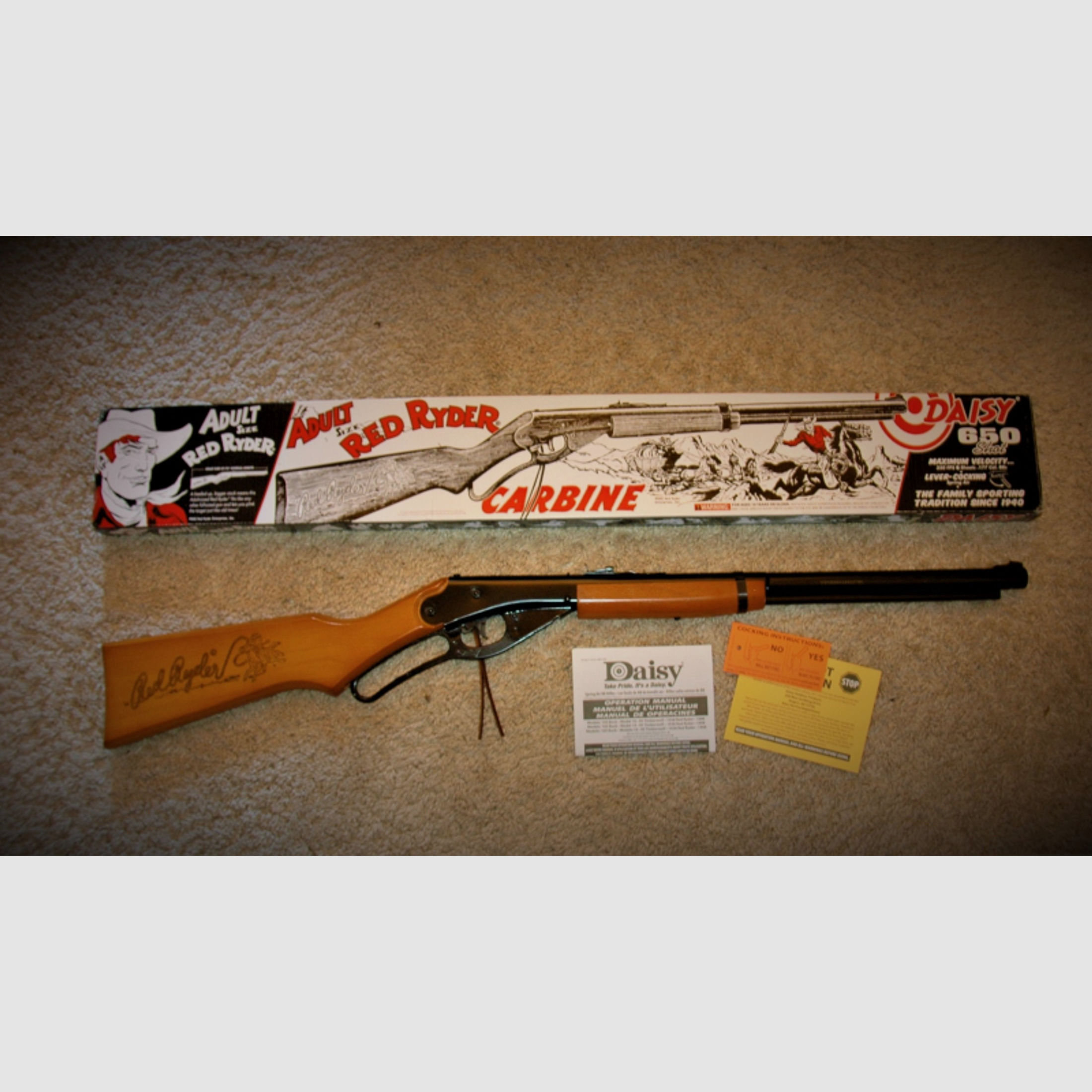 Daisy Red Ryder ADULT SIZE!!! NEU Lever Action 4,5mm BB