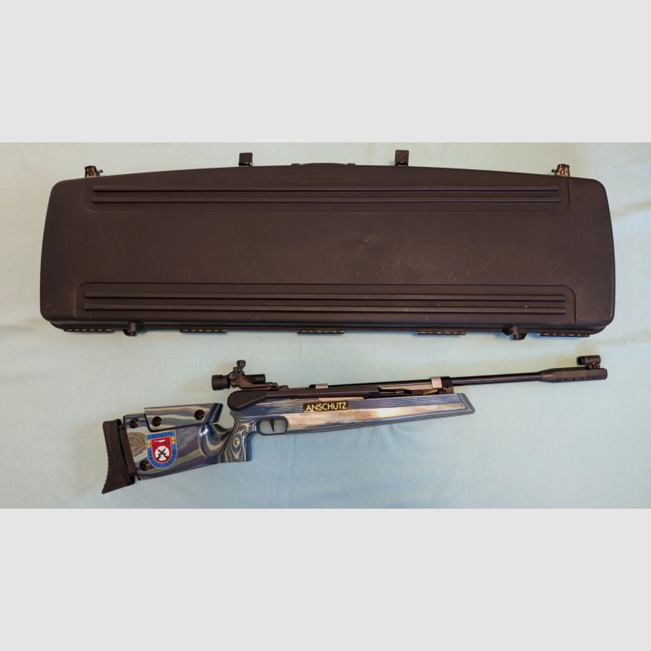 ANSCHÜTZ SUPERAIR 2002 rechts mit Koffer LG Cal.4,5mm Matchgewehr Luftgewehr Zustand Top